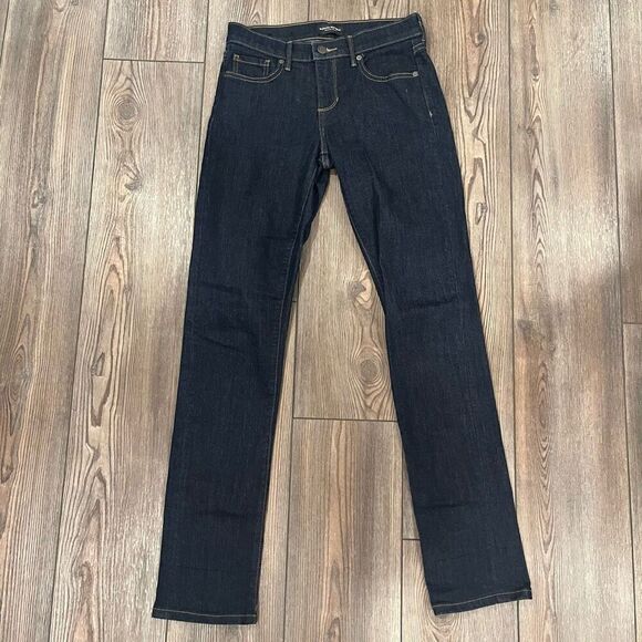 Banana Republic Premium Denim Jeans Women's Size 25 Blue Cotton 5 Pockets Way - Picture 2 of 6
